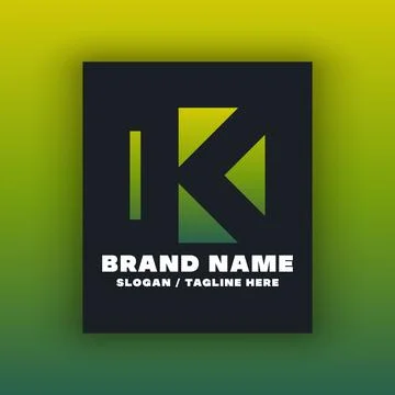Letter K logo design template Illustrazione stock