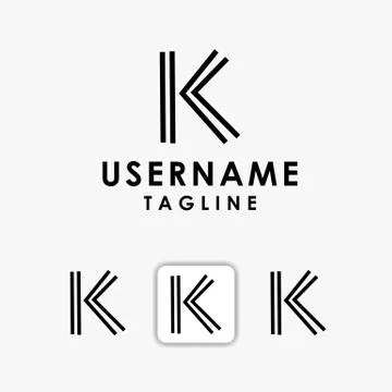 Letter K logo Stock Illustration