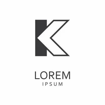 Letter K logo Stock Illustration