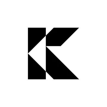 Letter K logo Illustrazione stock