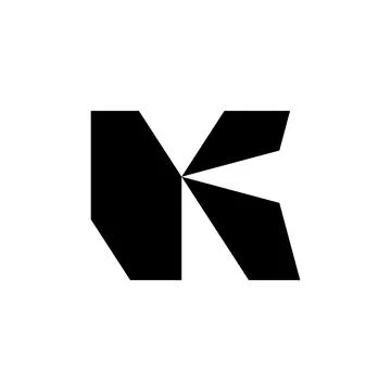 Letter K logo Illustrazione stock