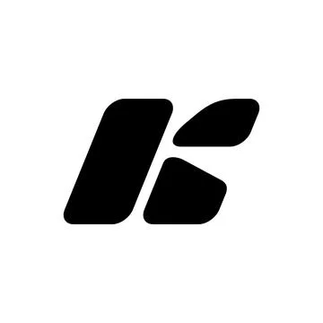 Letter K logo Illustrazione stock
