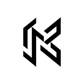Letter K logo Illustrazione stock