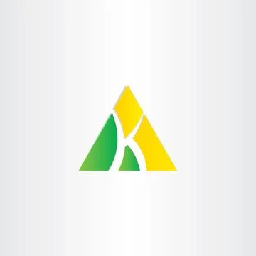 Letter k triangle icon Stock-Illustration