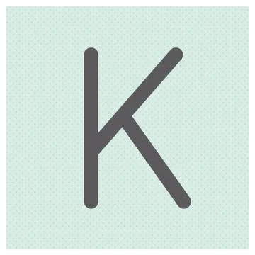 Letter K vector illustration Stock Illustration