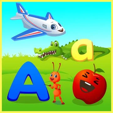 A letter for kids learning Stock Illustration