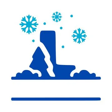 Letter l and winter composition monogram, vector logo, emblems or initial des Stock Illustration