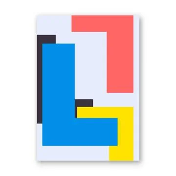 Letter L poster Stock Illustration