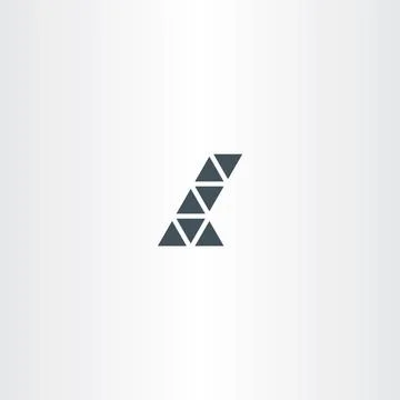 Letter l triangles icon vector symbol Stock-Illustration