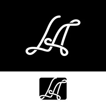 Letter LA Logo Stock Illustration