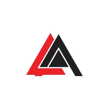 Letter la triangle geometric logo vector Stock-Illustration