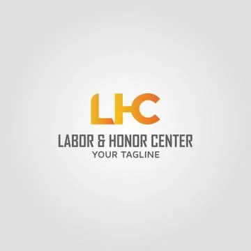 Letter LHC vector logo design Stock Illustration