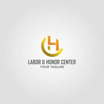 Letter LHC vector logo design template Stock Illustration
