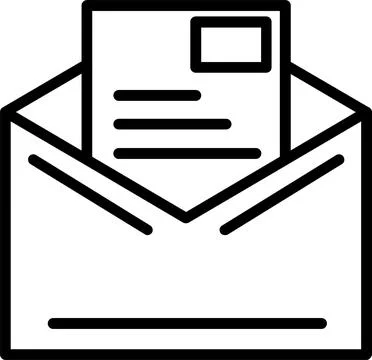 Letter Line Icon Design Stock Illustration