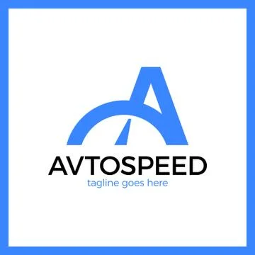 Letter A Logo - Auto Speed Stock Illustration