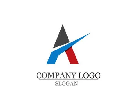 A Letter Logo Business Template Vector icons Stock Illustration