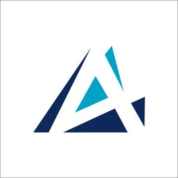 A Letter Logo Business Template Vector icon Stock Illustration