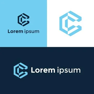 Letter logo C design creative and modern icon Vector template elements. イラスト素材
