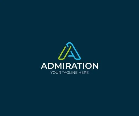 Letter A Logo Design. Alphabet Vector Design Stock Illustration