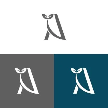 Letter A logo design concept Stock Illustration