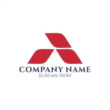 Letter a logo design concept vector illustration Stock Illustration