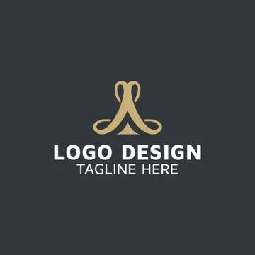 Letter A logo design idea Stock Illustration
