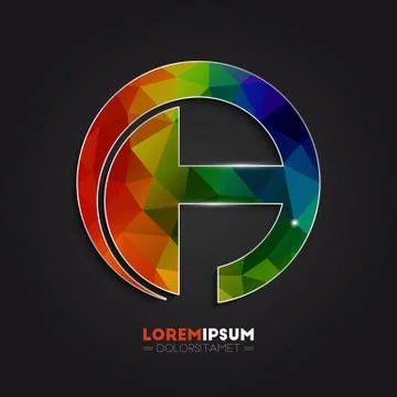 Letter A logo design Stock Illustration