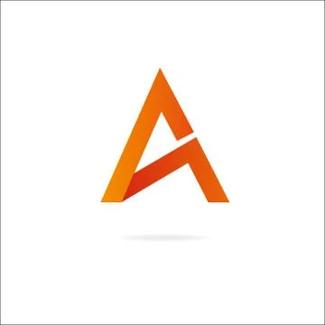 Letter A logo. Design template elements Illustrazione stock
