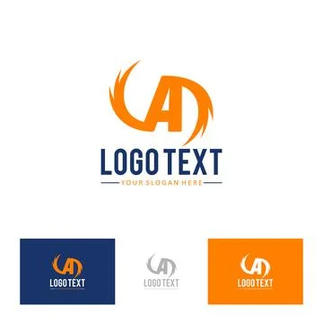 Letter A logo design template elements Stock Illustration