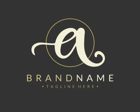 A Letter Logo Design Template Stock Illustration