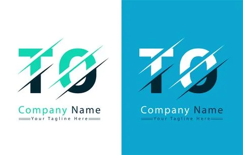 TO Letter Logo Design Template. Vector Logo Illustration Stock Illustration