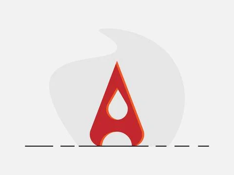 Letter A logo design vector, creative style element Stock Illustration