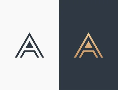 Letter A Logo Design Vector Illustration Design Editable Resizable EPS 10 Stock Illustration