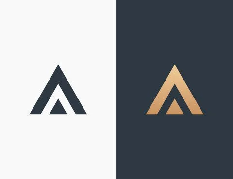 Letter A Logo Design Vector Illustration Design Editable Resizable EPS 10 Stock Illustration