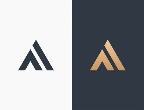 Letter A Logo Design Vector Illustration Design Editable Resizable EPS 10 Stock Illustration