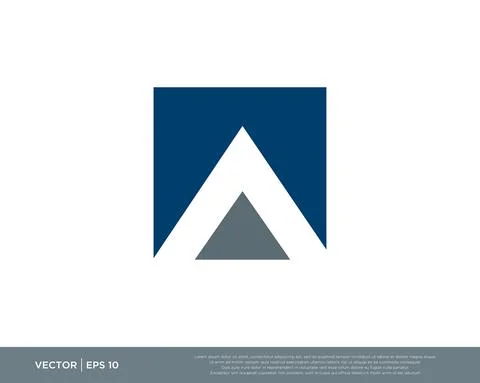 Letter A Logo Design Vector Illustration Design Editable Resizable EPS 10 Stock Illustration