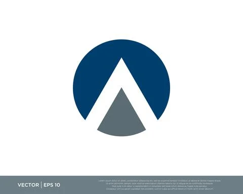 Letter A Logo Design Vector Illustration Design Editable Resizable EPS 10 Stock Illustration