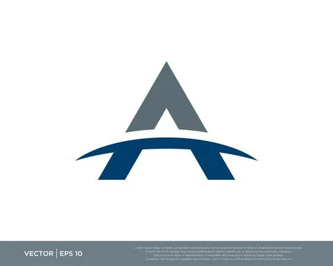 Letter A Logo Design Vector Illustration Design Editable Resizable EPS 10 Stock Illustration
