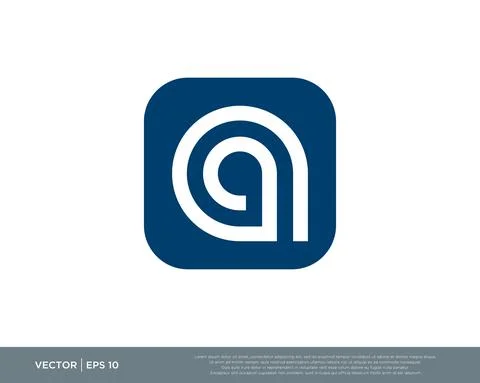 Letter A Logo Design Vector Illustration Design Editable Resizable EPS 10 Stock Illustration