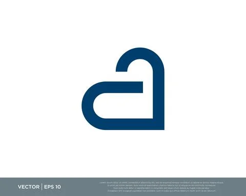 Letter A Logo Design Vector Illustration Design Editable Resizable EPS 10 Stock Illustration