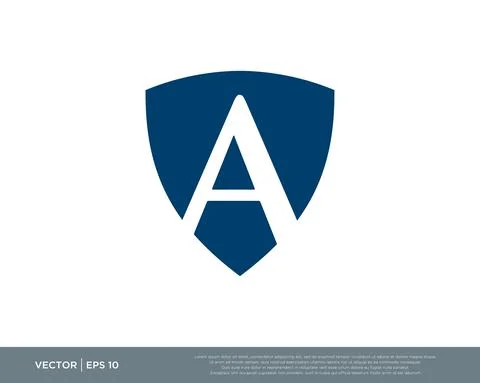 Letter A Logo Design Vector Illustration Design Editable Resizable EPS 10 Stock Illustration