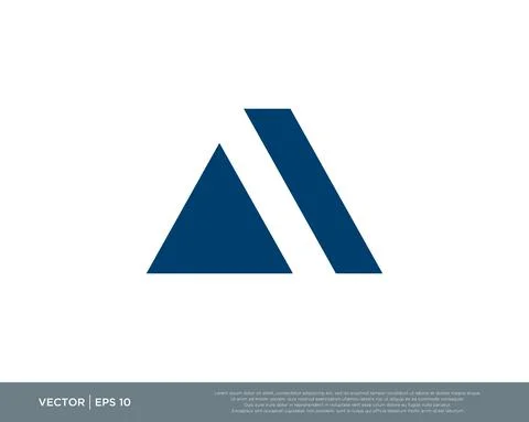 Letter A Logo Design Vector Illustration Design Editable Resizable EPS 10 Stock Illustration