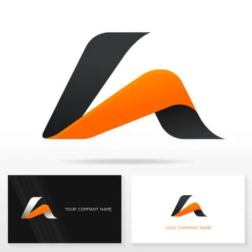 Letter A logo design vector sign Stock Illustration