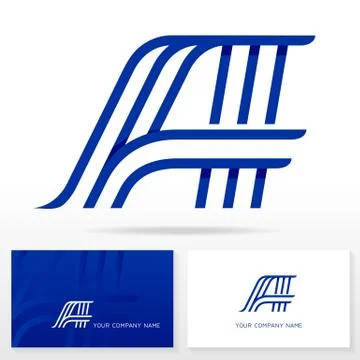 Letter A logo design vector sign - Stock vector. Stock Illustration