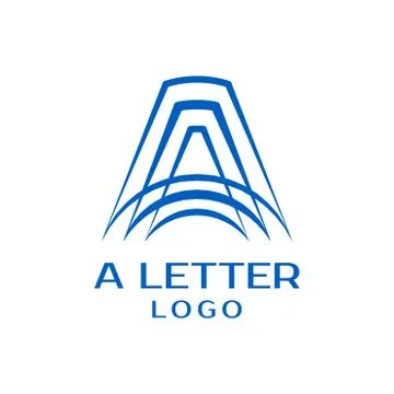 Letter A logo design vector template Stock Illustration