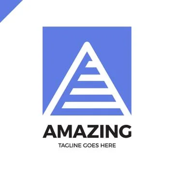 Letter A logo icon design template elements イラスト素材