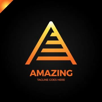 Letter A logo icon design template elements 스톡 일러스트