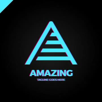 Letter A logo icon design template elements イラスト素材