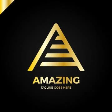 Letter A logo icon design template elements 스톡 일러스트