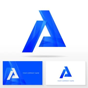 Letter A logo icon design template elements. Stock Illustration